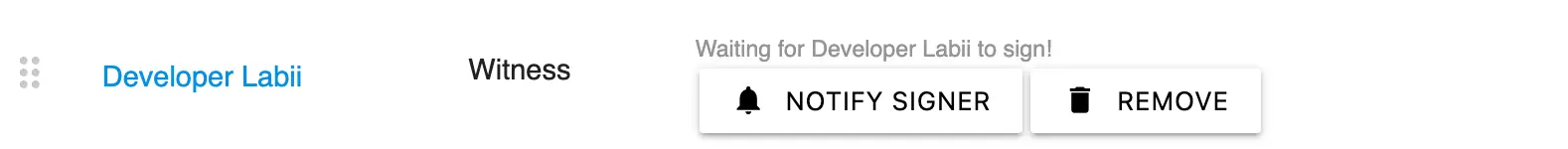 Save default signers