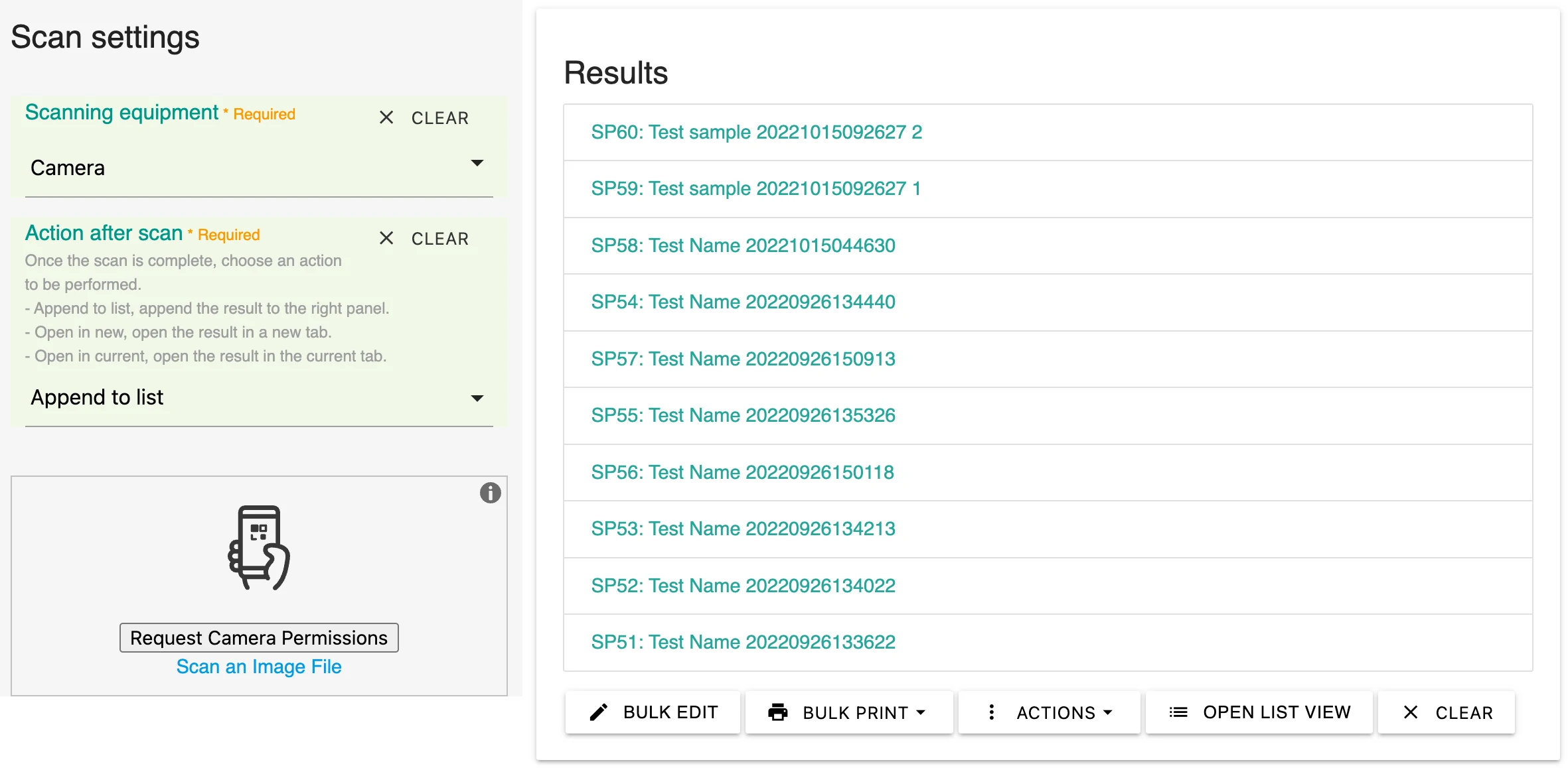 Manage Scanning Results Seamlessly with Scan Page