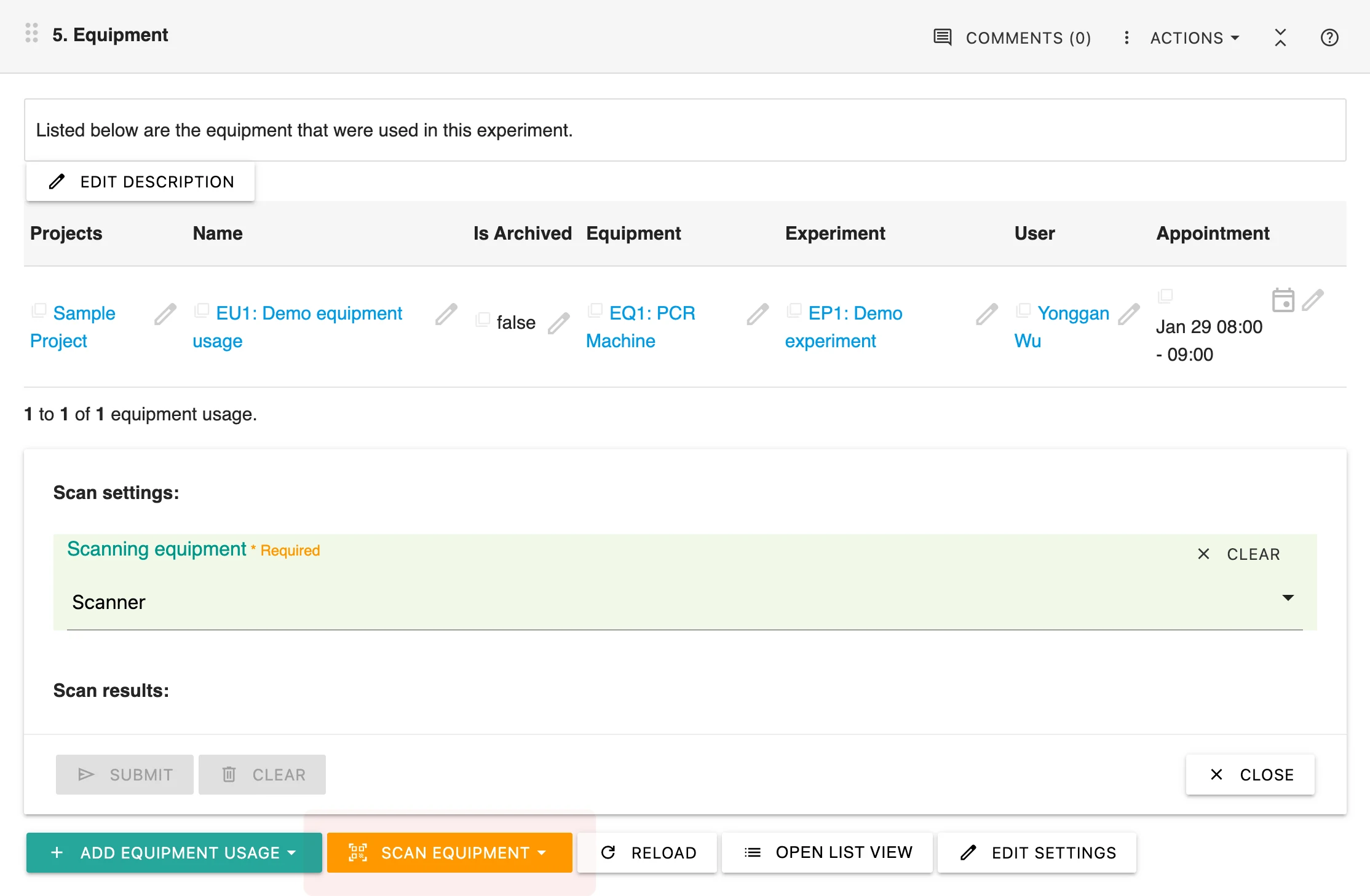 Seamless ELN and Equipment Scheduling Integration