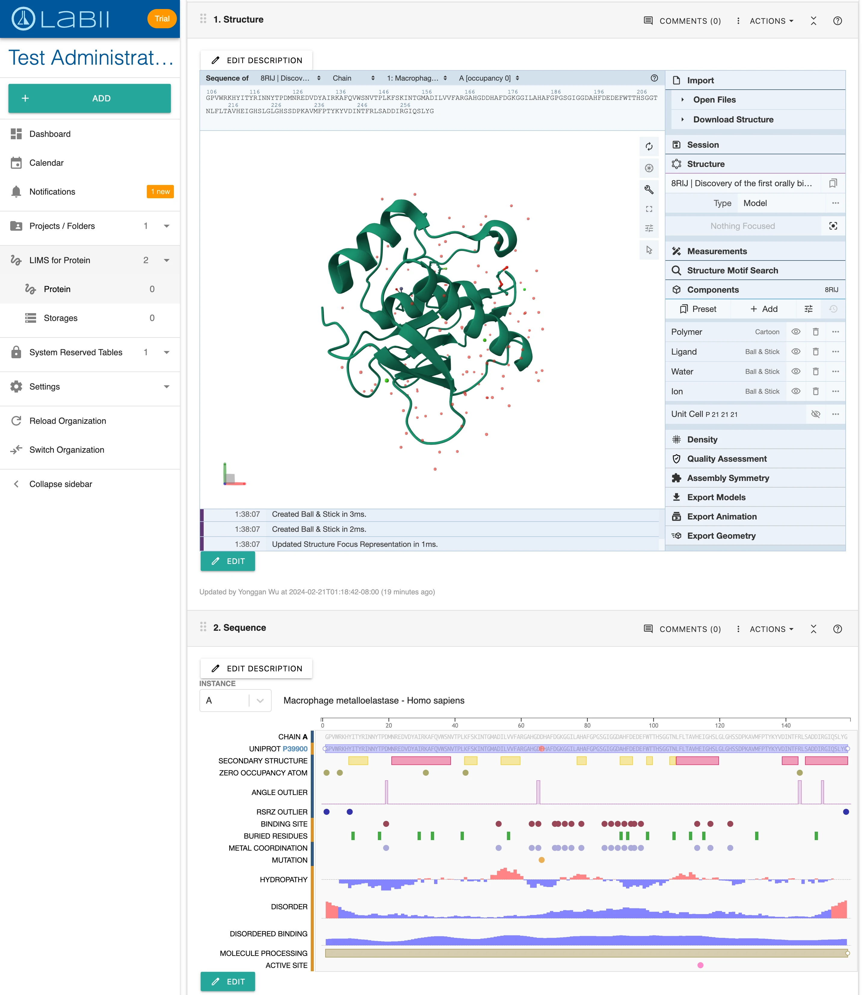 LIMS for Protein Expression