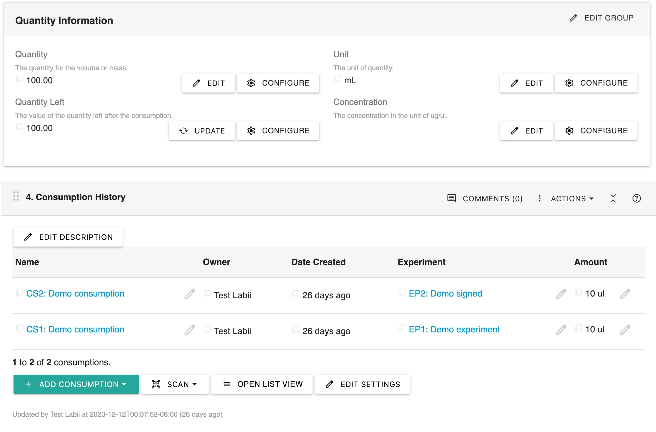 Effortlessly Track Inventory Consumption