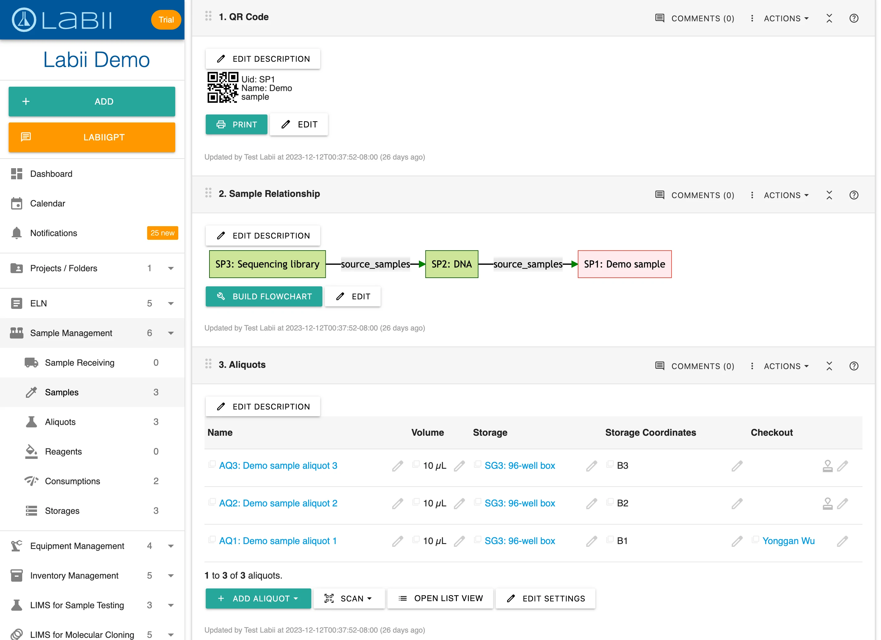 Sample Management