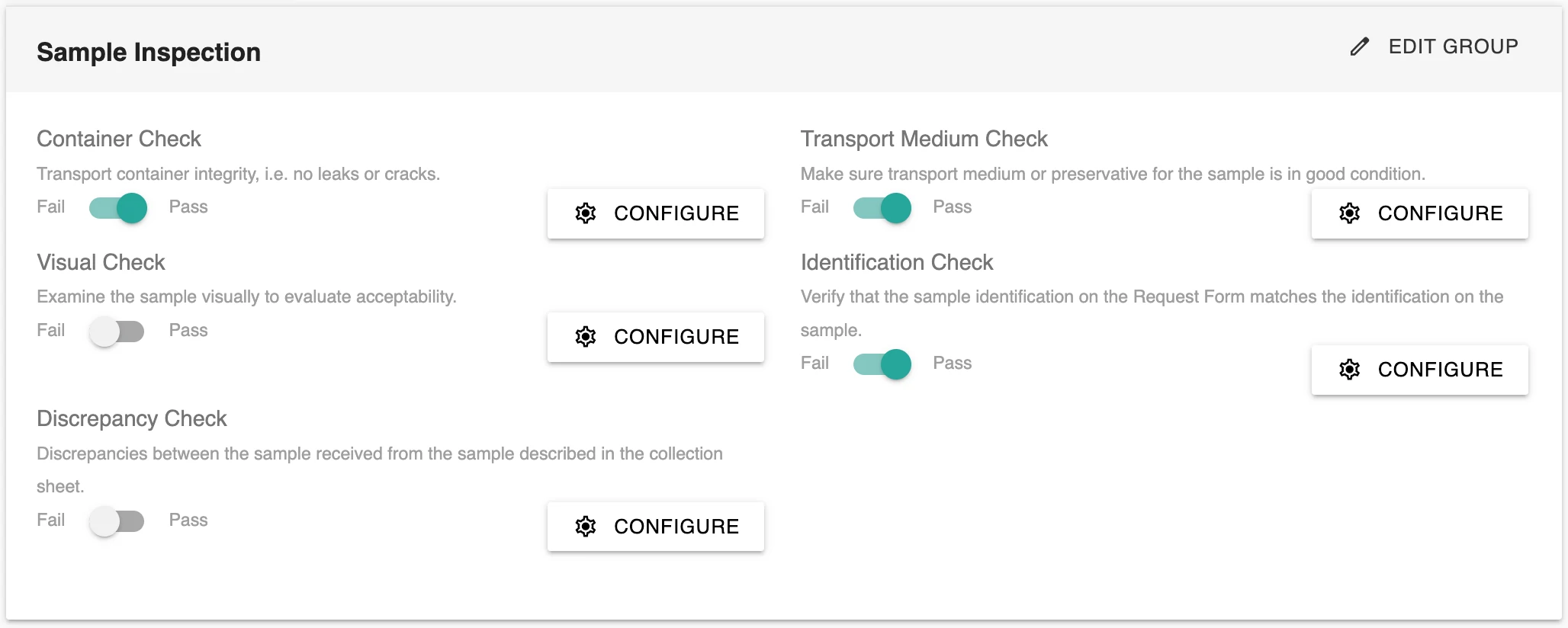 One-Click Inspection in Labii Sample Receiving