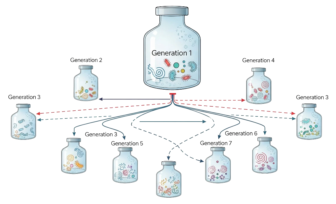 Automatic Vial Generation Tracking with Lineage Visualization