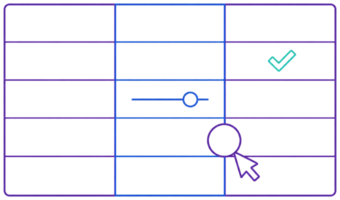 Column Widgets for Structured Data