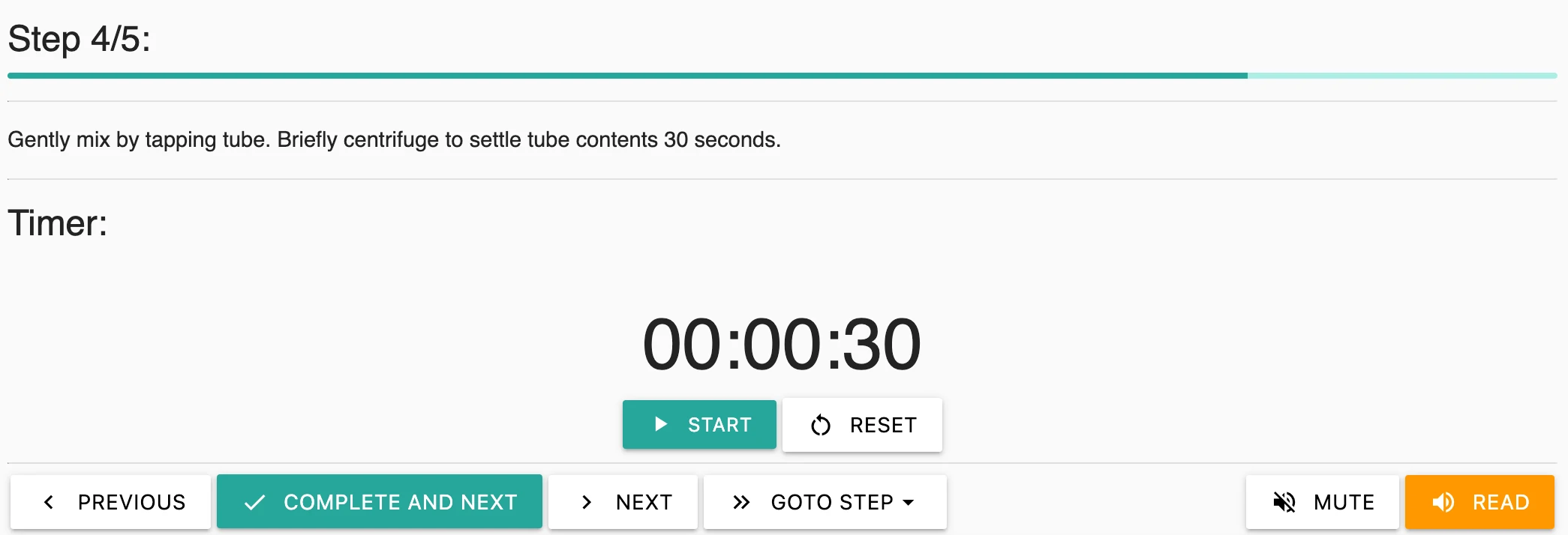 Run procedure